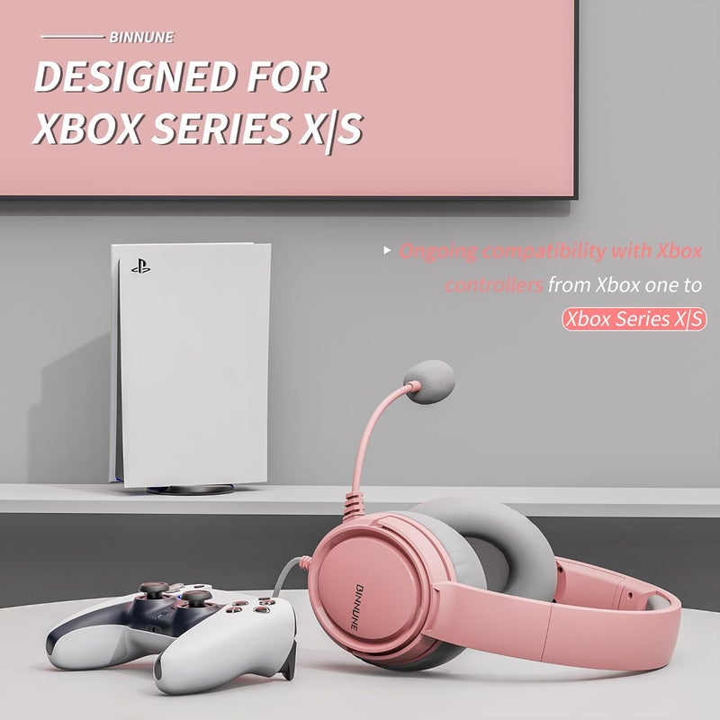 BINNUNE Gaming Headset with Mic for PS4 PS5 Xbox Series X|S Xbox 1 PC NS, Wired Gaming Headphones with Microphone for PS 4|5 Xbox1 - Image 2